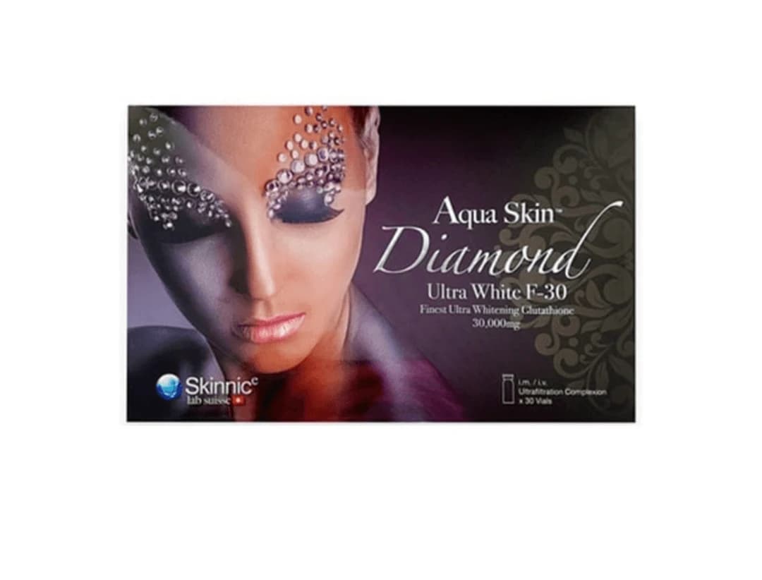 Aqua Skin Diamond Ultra White F 30 Sessions Glutathione Skin Whitening Injection