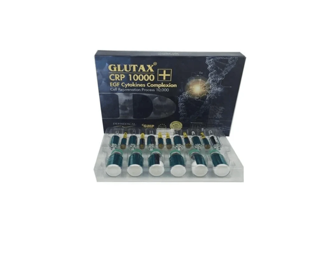 Glutax CRP 10000 EGF Cytokines Complexion Skin Whitening Glutathione Injection