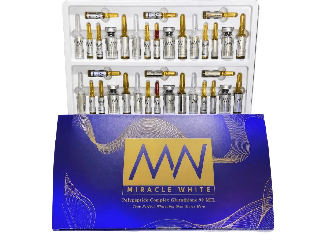 Miracle White 99000000mg Glutathione Skin Whitening Injection - 6 Session - Switzerland